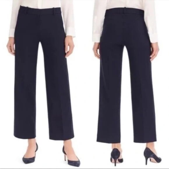 J. CREW 365 Peyton Cropped Pants in Navy Blue Size 8P - Picture 1 of 11